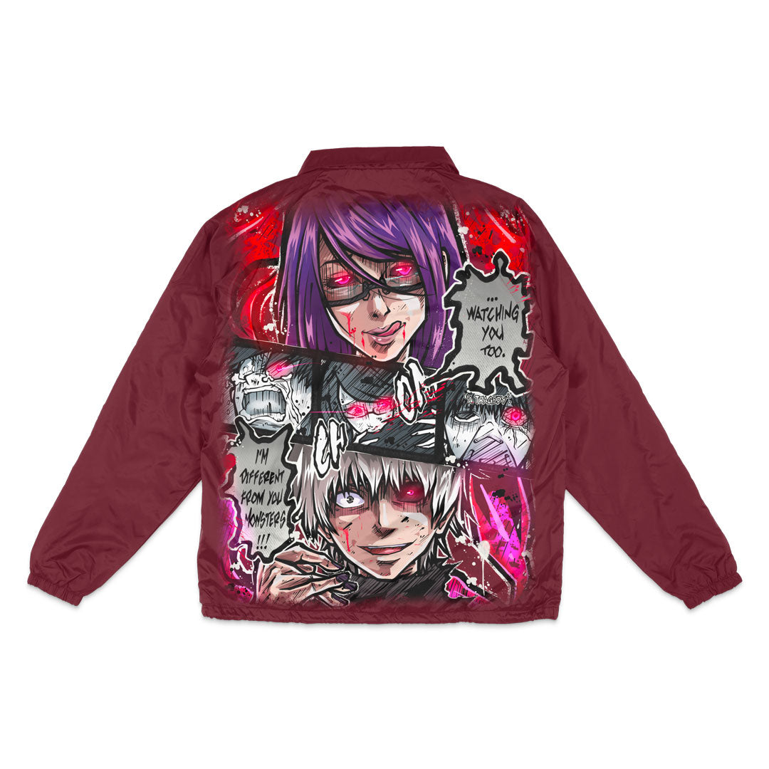 Predator's Inheritance Coach Jacket - Burgundy