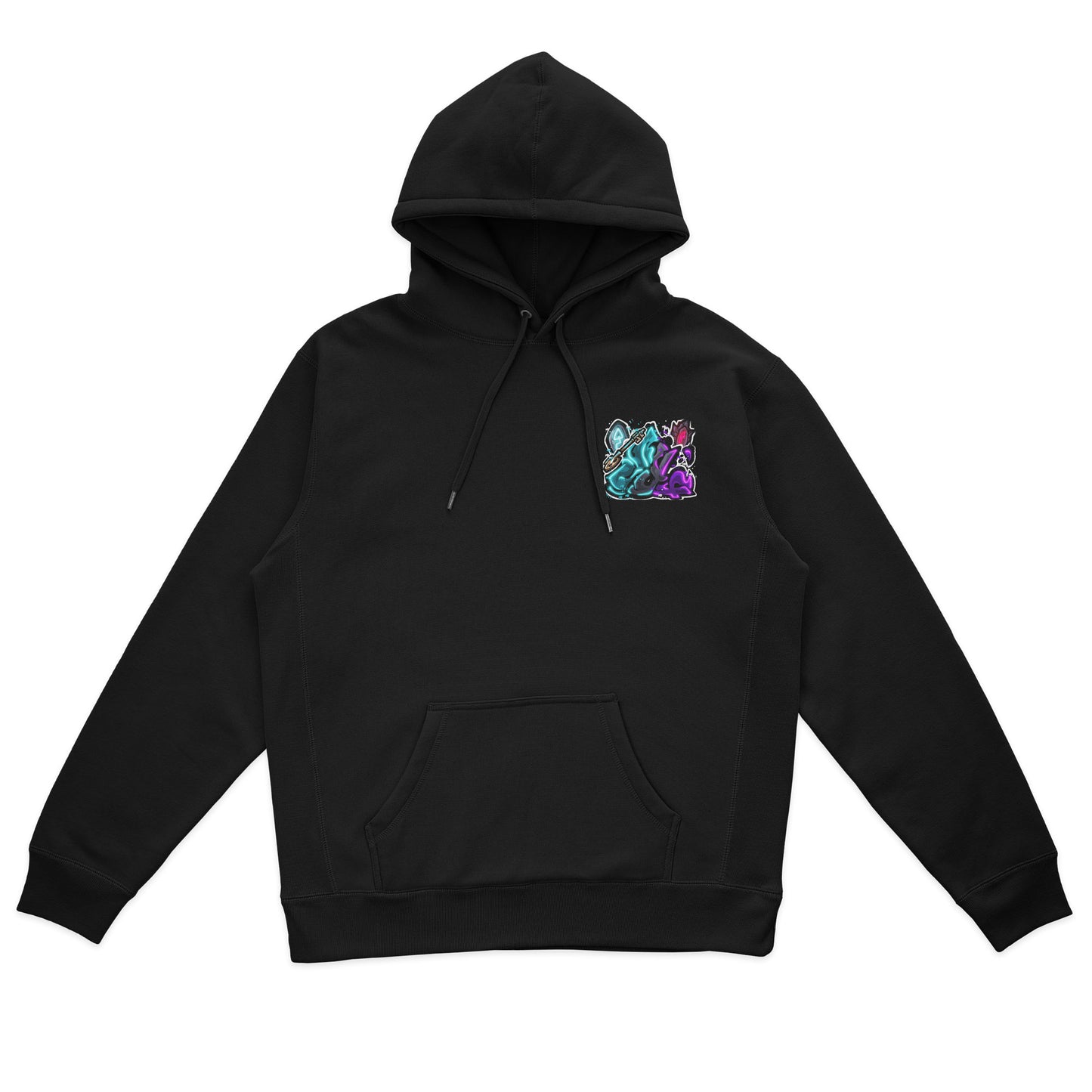Overpowered Heavyweight Hoodie - Black
