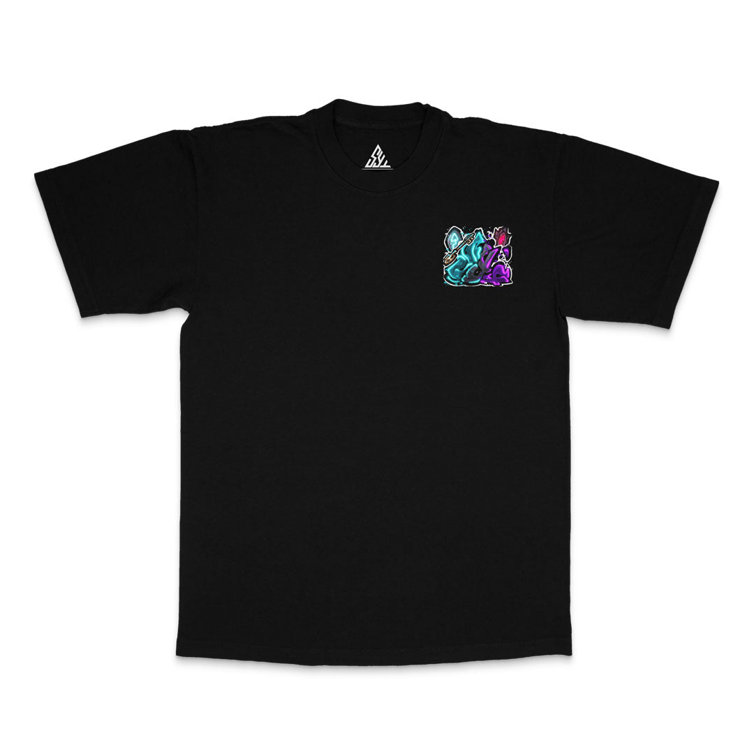 Overpowered Heavyweight Tee - Black