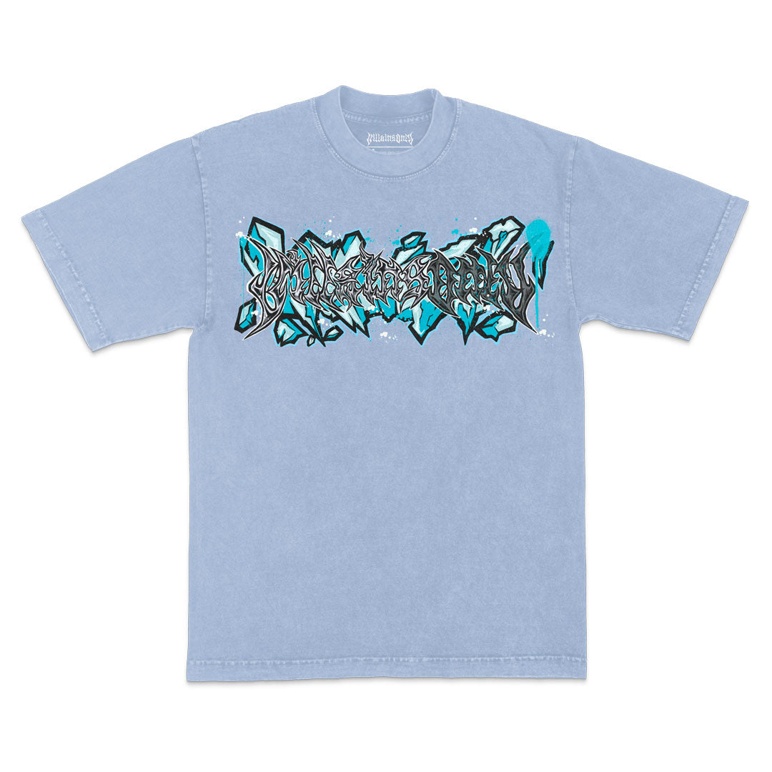 Frostbound Tyrant Heavyweight Mineral Wash Tee - Arctic