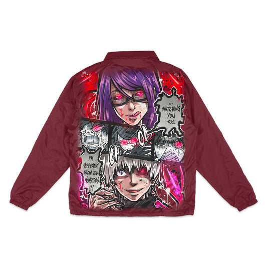 Predator's Inheritance Coach Jacket - Burgundy