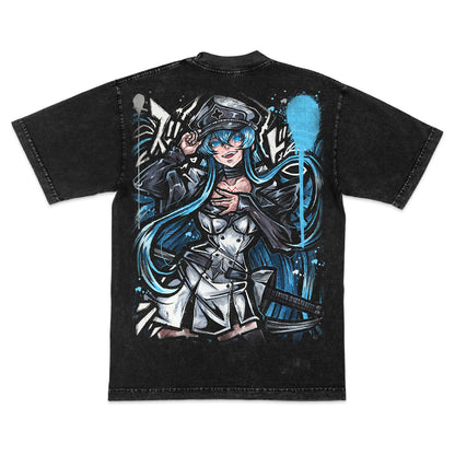 Frostbound Tyrant Heavyweight Mineral Wash Tee - Black