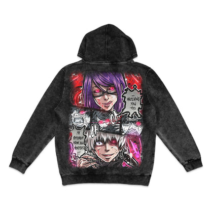 Predator's Inheritance Mineral Wash Hoodie - Black