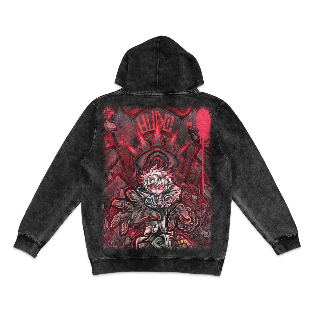 Ashen Will Mineral Wash Hoodie - Black