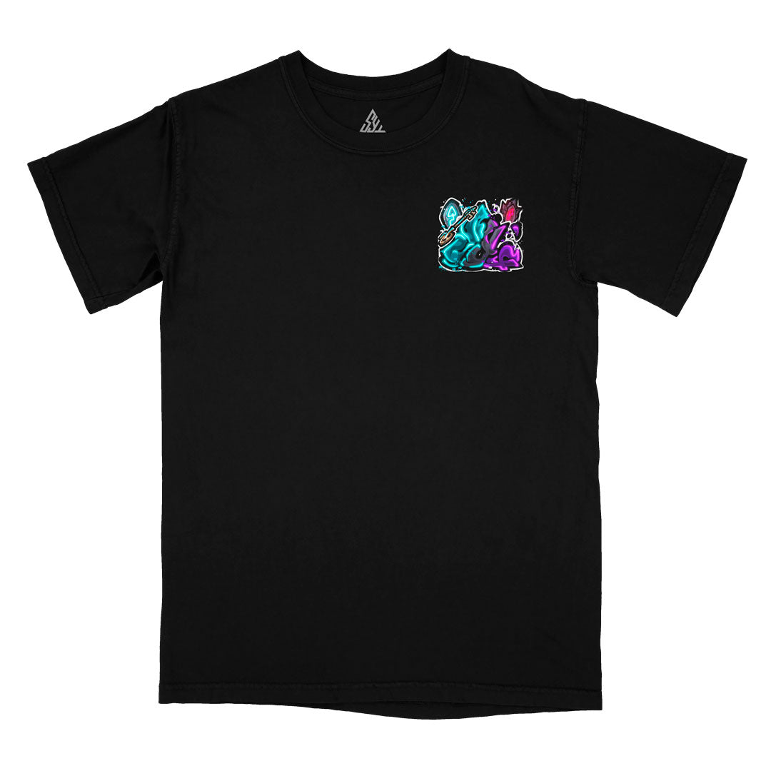 Overpowered Heavyweight Tee - Black