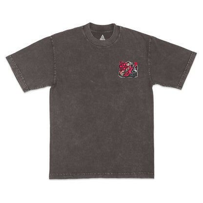 Ashen Will Heavyweight Mineral Wash Tee - Cocoa