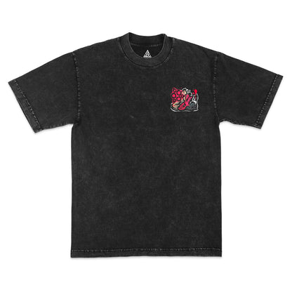 Ashen Will Heavyweight Mineral Wash Tee - Black